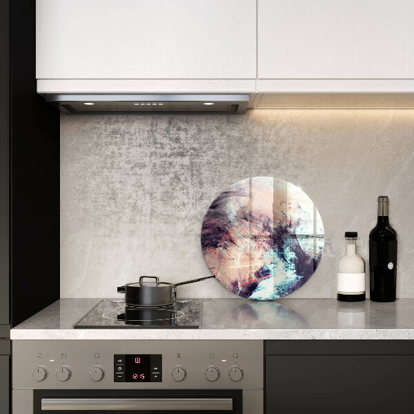 Skärbräda glas unik Målad abstraktion