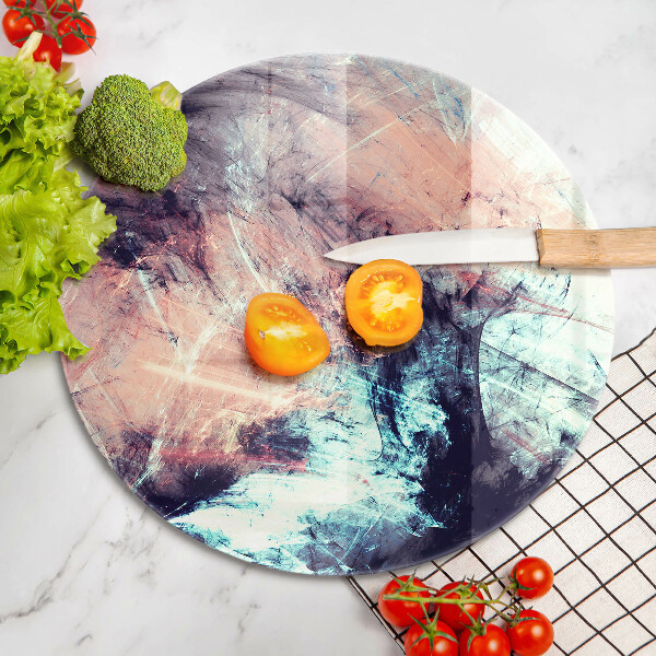 Skärbräda glas unik Målad abstraktion