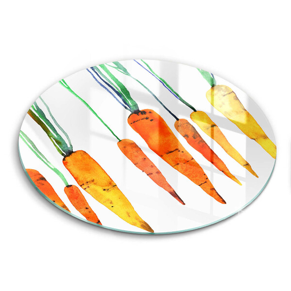 Skärbräda glas unik Morot illustration