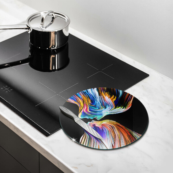 Skärbräda glas unik Kyss abstraktion