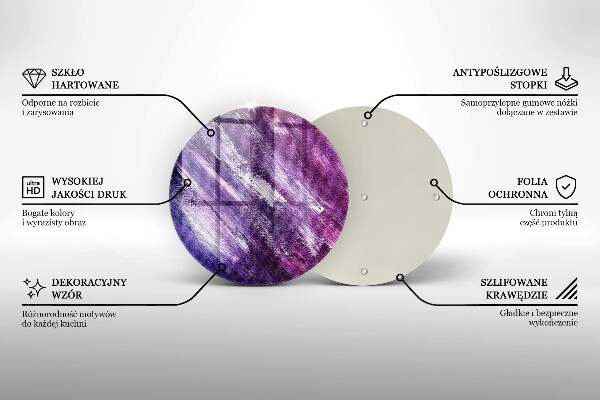 Skärbräda glas unik Måla abstraktion