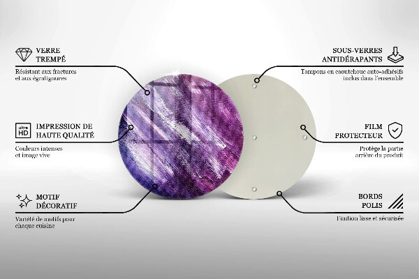 Skärbräda glas unik Måla abstraktion