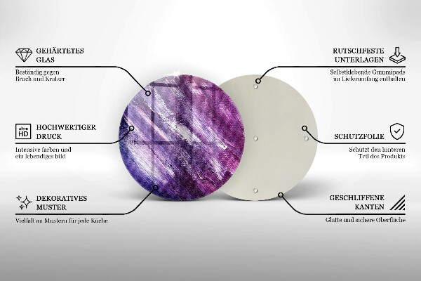 Skärbräda glas unik Måla abstraktion