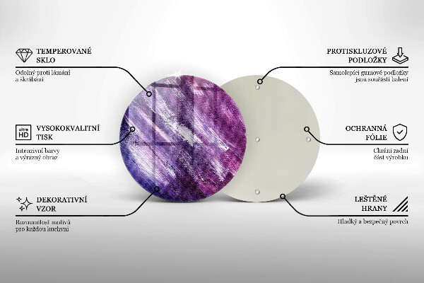 Skärbräda glas unik Måla abstraktion