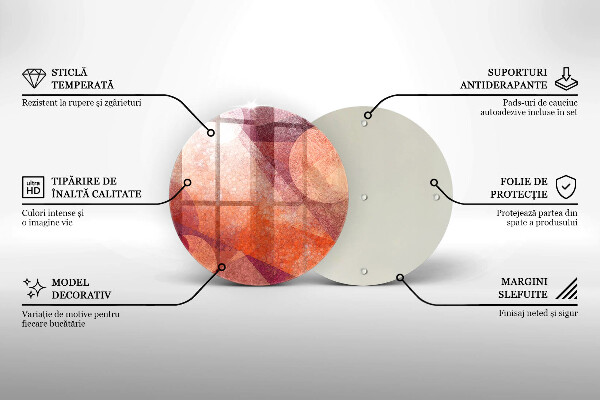 Skärbräda glas unik Abstrakt konst