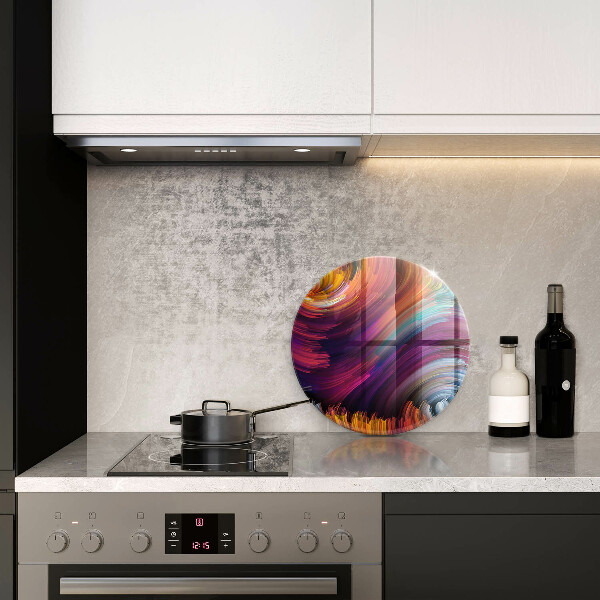 Skärbräda glas unik Färgglada höjdpunkter