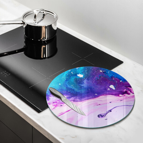 Skärbräda glas unik Abstraktionsbläck