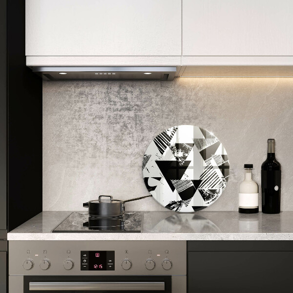 Skärbräda glas unik Geometriska trianglar