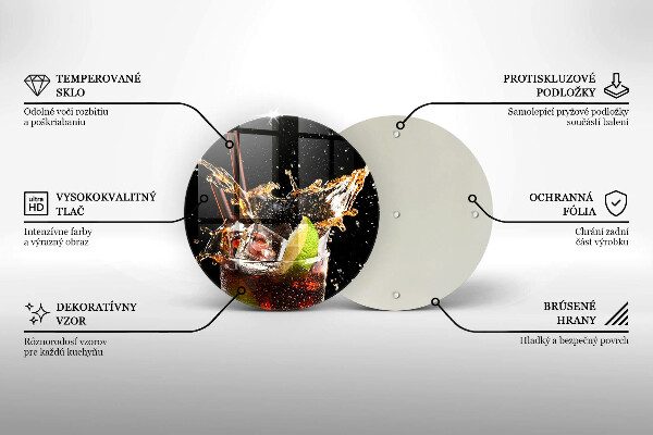 Skärbräda glas unik Drick med is