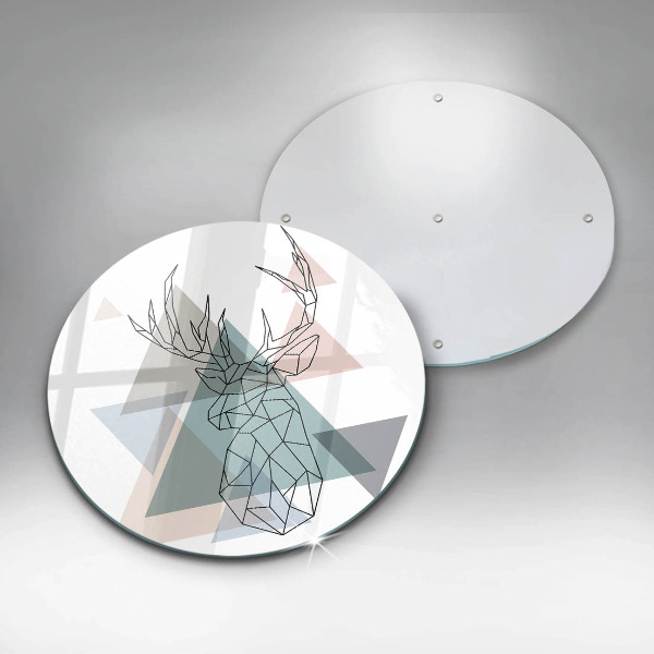 Skärbräda glas unik Abstrakt rådjur