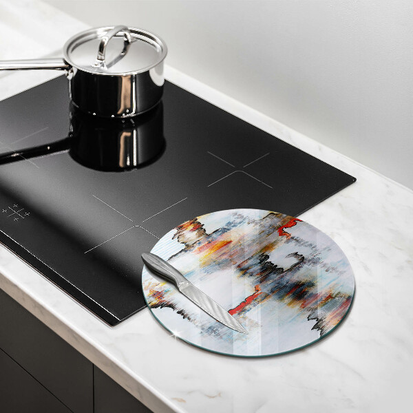 Skärbräda glas unik Abstraktionsfärger