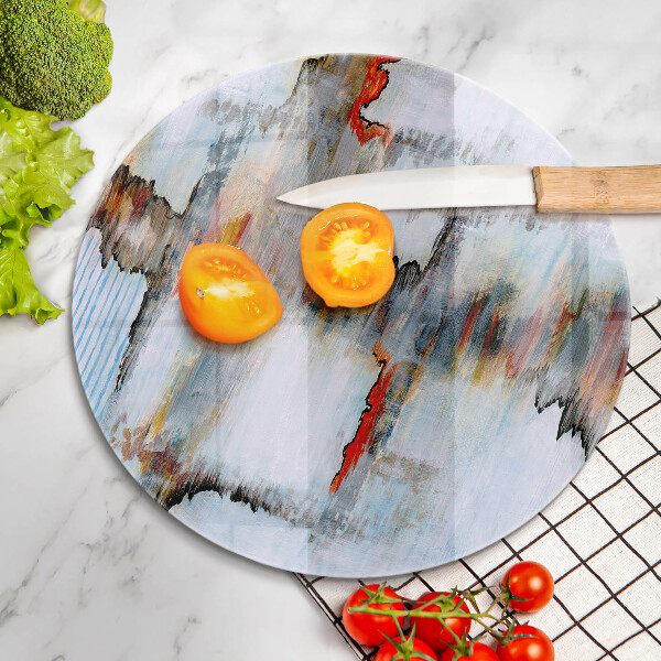 Skärbräda glas unik Abstraktionsfärger