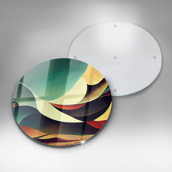 Skärbräda glas unik Formabstraktion