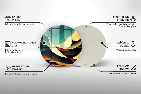 Skärbräda glas unik Formabstraktion
