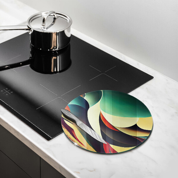 Skärbräda glas unik Formabstraktion