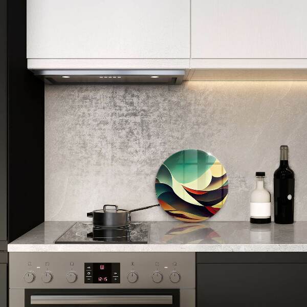 Skärbräda glas unik Formabstraktion