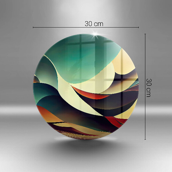 Skärbräda glas unik Formabstraktion