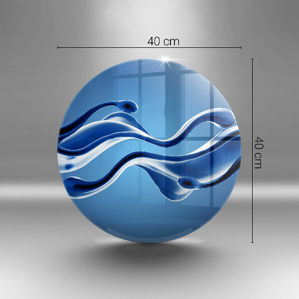 Skärbräda glas unik Vätskeabstraktion