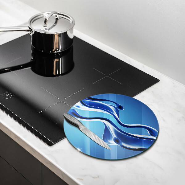 Skärbräda glas unik Vätskeabstraktion