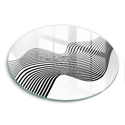 Skärbräda glas unik Linjär abstraktion