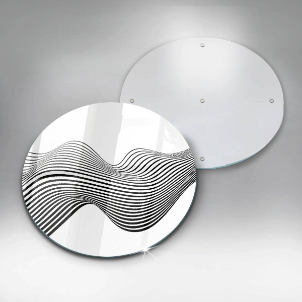 Skärbräda glas unik Linjär abstraktion