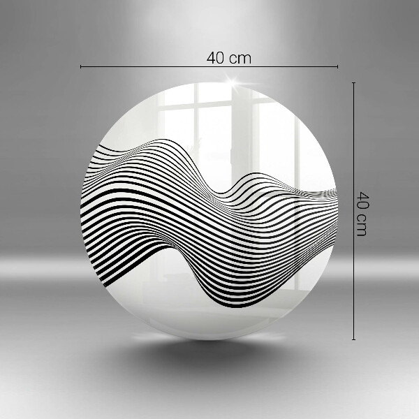 Skärbräda glas unik Linjär abstraktion
