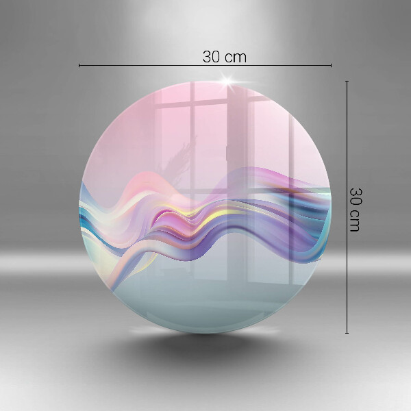 Skärbräda glas unik Pastell abstraktion