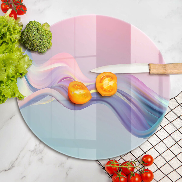 Skärbräda glas unik Pastell abstraktion