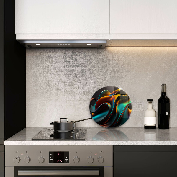 Skärbräda glas unik Färgglad abstraktion