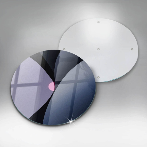 Skärbräda glas unik Abstrakta former