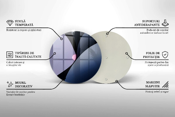 Skärbräda glas unik Abstrakta former