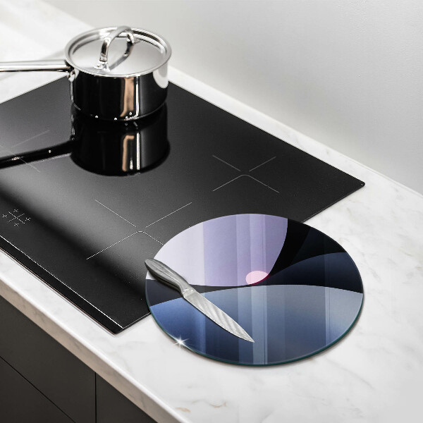 Skärbräda glas unik Abstrakta former