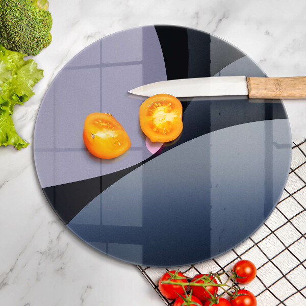 Skärbräda glas unik Abstrakta former