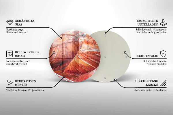 Skärbräda glas unik Grand Canyon