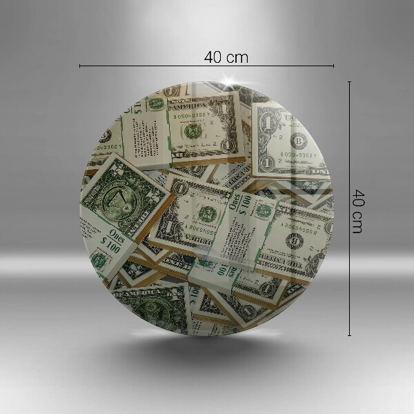 Skärbräda glas unik Pengar dollar