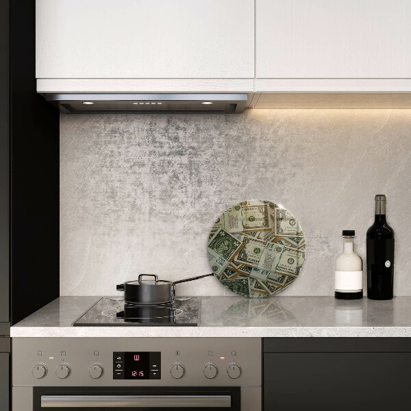 Skärbräda glas unik Pengar dollar