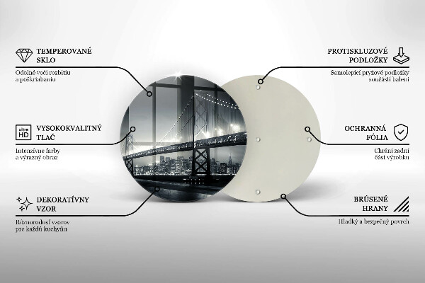 Skärbräda glas unik Benjamin Franklin Bridge