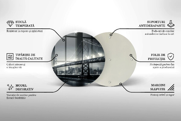 Skärbräda glas unik Benjamin Franklin Bridge