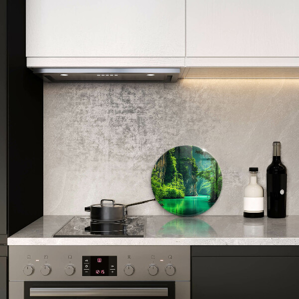 Skärbräda glas unik Lagun landskap