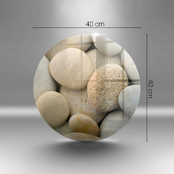 Skärbräda glas unik Mönster av ovala stenar