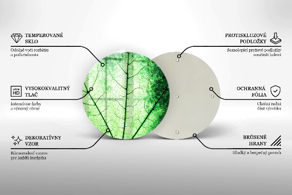 Skärbräda glas unik Dekorativt ådroblad