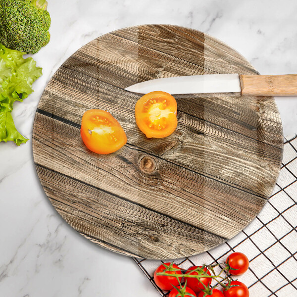 Skärbräda glas unik Trä planka textur