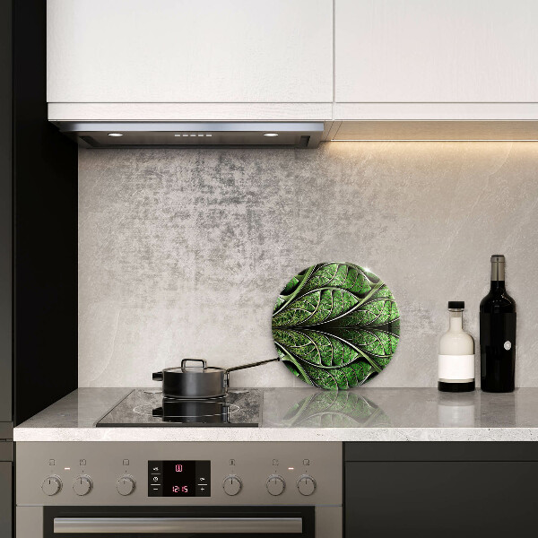 Skärbräda glas unik Bladvenstruktur