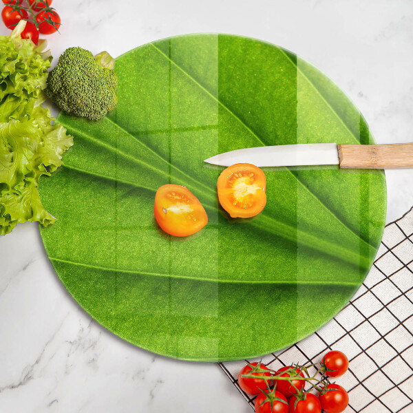Skärbräda glas unik Natur ven blad