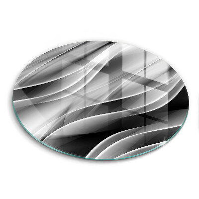 Skärbräda glas unik Abstrakta linjer av rök