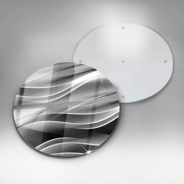 Skärbräda glas unik Abstrakta linjer av rök