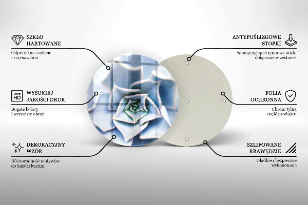 Skärbräda glas unik Blomma växt