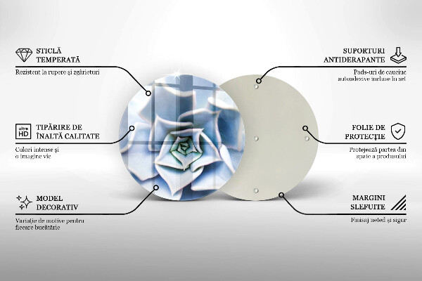 Skärbräda glas unik Blomma växt