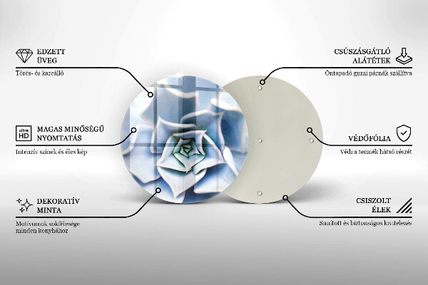 Skärbräda glas unik Blomma växt