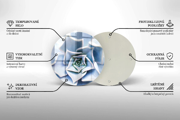 Skärbräda glas unik Blomma växt